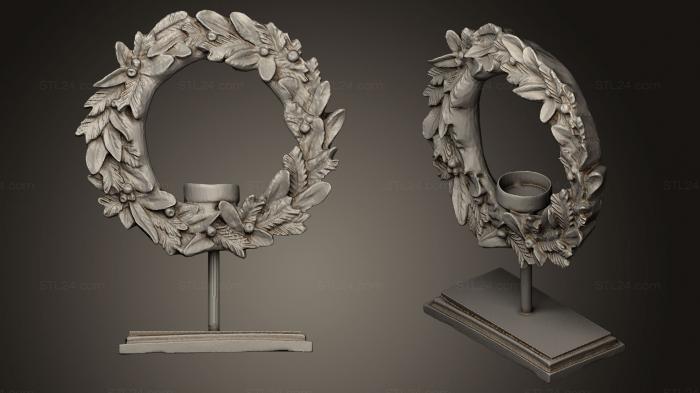 Miscellaneous figurines and statues (Wreath, STKR_0737) 3D models for cnc